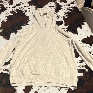 Athleta Light Gray Hoodie Sweatshirt